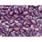 Czech Glass GemDuo, 2-Hole Diamond Shaped Beads 8x5mm, Opaque Amethyst Luster  (2.5" Tube)