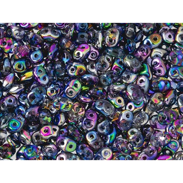 Matubo SuperDuo 2 x 5mm Magic Blue 2-Hole Seed Bead 2.5-Inch Tube