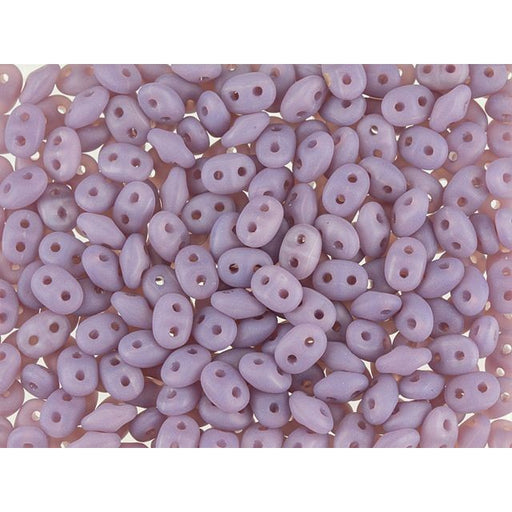 Matubo SuperDuo 2 x 5mm Matte Amethyst 2-Hole Seed Bead 2.5-Inch Tube