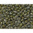Matubo SuperDuo 2 x 5mm Opaque Olivine Silver Picasso 2-Hole Seed Bead 2.5-Inch Tube