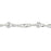 Silver-Plated Satellite with Twisted Curb Chain by the Foot