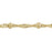 Satin Hamilton Gold-Plated Satellite with Twisted Curb Chain by the Foot