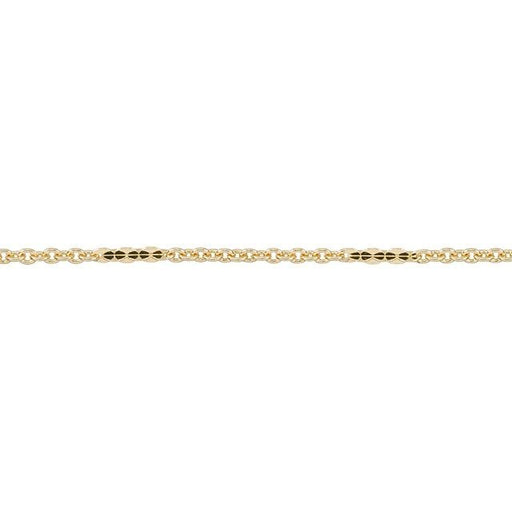 2x1.5mm Gold-Plated Brass Petite Cable Chain by the Foot
