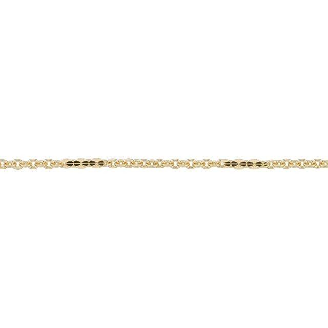 2x1.5mm Gold-Plated Brass Petite Cable Chain by the Foot