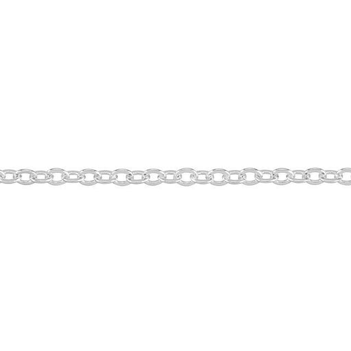 1.7mm Silver-Plated Brass Delicate Cable Chain by the Foot