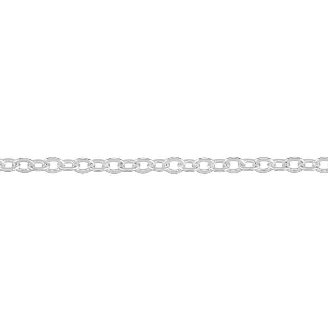 1.7mm Silver-Plated Brass Delicate Cable Chain by the Foot