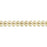 6.5mm Gold-Plated Brass Flat Chevron Link Chain by the Foot