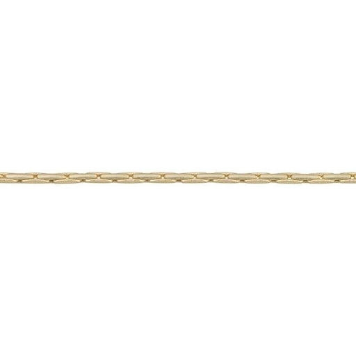 1mm Satin Hamilton Gold-Plated Brass Beading Chain by the Foot