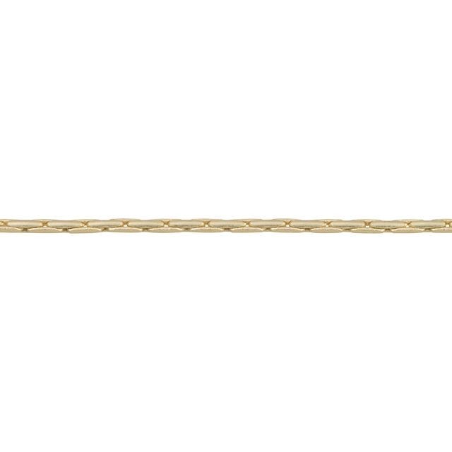1mm Satin Hamilton Gold-Plated Brass Beading Chain by the Foot
