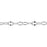 Silver Plated Crimped Oval Cable Chain, 4x2.5mm, by the Foot