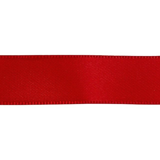 Satin Ribbon, 5/8 Inch Wide, Red (By the Foot)