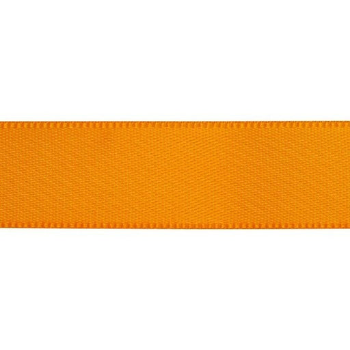 Satin Ribbon, 5/8 Inch Wide, Tangerine Orange (By the Foot)