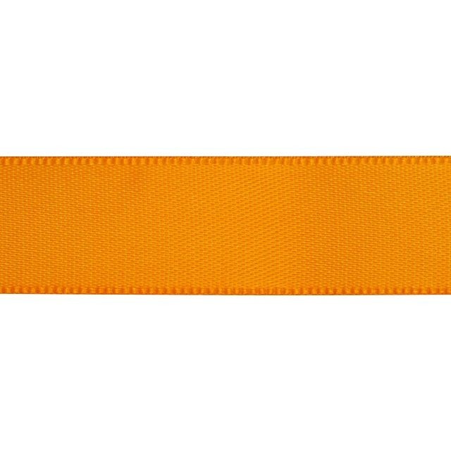 Satin Ribbon, 5/8 Inch Wide, Tangerine Orange (By the Foot)