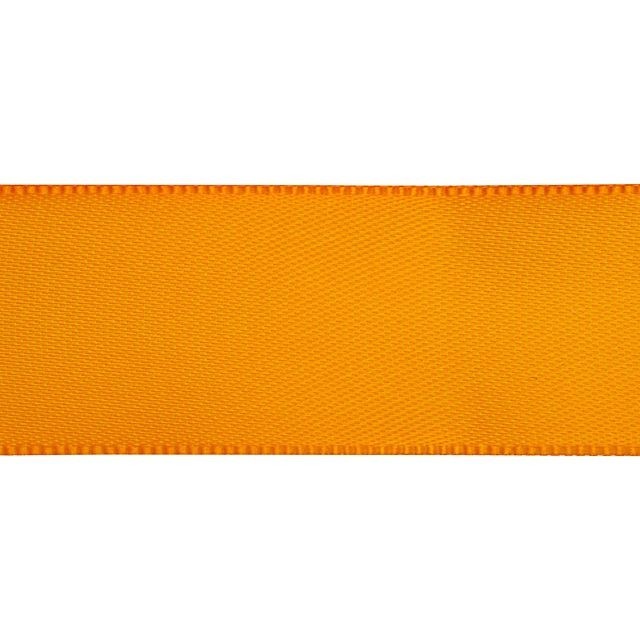 Satin Ribbon, 7/8 Inch Wide, Tangerine Orange (By the Foot)