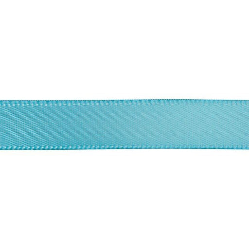 Satin Ribbon, 3/8 Inch Wide, Turquoise Blue (By the Foot)
