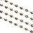 Eye Chain – Evil Eye, 6mm, Non-Tarnish Waterproof Gold (Sold by the Foot)
