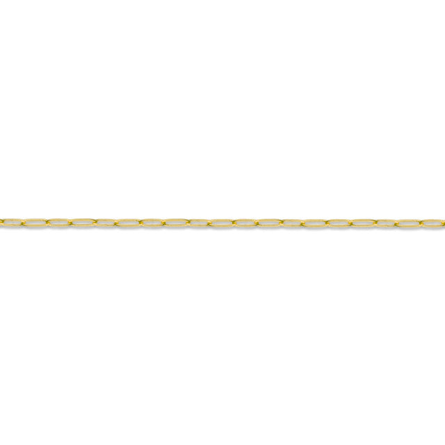 Gold-Plated 5.9 x 1.75mm Paperclip Cable Chain