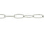 7.9x2.3mm Antique Silver-Plated Paperclip Chain (1 Foot)