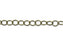 6x5mm Antique Brass-Plated Thin Round Cable Chain (1 Foot)