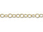 6x5mm Gold-Plated Thin Round Cable Chain (1 Foot)