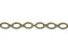 9x6mm Antique Brass-Plated Cable Chain (1 Foot)