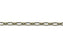 6.4x3mm Antique Brass-Plated Textured Oval Cable Chain (1 Foot)
