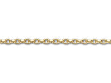 2.5x3.5mm Satin Hamilton Gold-Plated Square Wire Cable Chain (1 Foot)