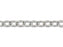 5x4.5mm Silver-Plated Flat Cable Chain (1 Foot)
