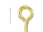 2-Inch Satin Hamilton Gold-Plated Eye Pin - 20 Gauge (10 Pieces)
