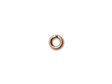 4mm Antique Copper-Plated Open Jump Ring - 18 Gauge (25 Pieces)