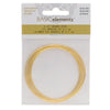 Memory Wire, Bracelet Round Size Medium 2.25 Diameter, 12 Loops, Gold Plated