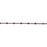 Antiqued Copper Satellite Curb Chain, 2.5mm Links with 2mm Flat Disc, by the Foot
