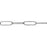 Silver Paperclip Cable Chain, 19x6.5mm Links, by the Foot