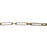 Satin Hamilton Gold Cable Chain, 28x6mm Textured Rectangle Links, by the Foot