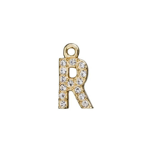 Alphabet Pendant, Letter 'R' 7mm, Gold Finish (1 Piece)