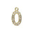 Alphabet Pendant, Letter 'O' 12.5mm, Gold Finish (1 Piece)