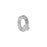 Alphabet Pendant, Letter 'Q' with Tube Bail 7mm, Sterling Silver (1 Piece)