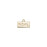 Charm, Rectangle with Message "ROFL" 12.5x8.5mm, Gold Plated (1 Piece)
