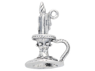 Sterling Silver Candle Holder Charm