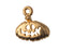 15mm Gold Halloween Grinning Pumpkin Charm