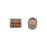7 x 5mm Antique Copper String-On Barrel Clasp with Silicone Grommet
