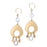 35x32mm Pear Shaped Shiny Connector / Component from the Chic Collection - Gold Plated