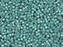 Miyuki 11/0 Galvanized Semi-Matte Dark Aqua Delica Seed Beads 2.5-Inch Tube