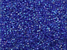 Miyuki 11/0 Trans AB Cobalt Blue Delica Seed Beads 2.5-Inch Tube