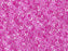 Miyuki 11/0 Crystal Fuchsia Ceylon Lined-Dyed Delica Seed Beads 2.5-Inch Tube
