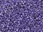 Miyuki 11/0 Crystal Violet Ceylon Lined-Dyed Delica Seed Beads 2.5-Inch Tube