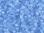 Miyuki 11/0  Light Crystal Sapphire Ceylon Lined-Dyed Delica Seed Beads 2.5-Inch Tube