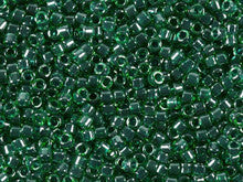 Miyuki 11/0 Green Teal Lined-Dyed Delica Seed Beads 2.5-Inch Tube
