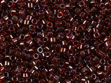 Miyuki 11/0 Cranberry Red Lined-Dyed Delica Seed Beads 2.5-Inch Tube
