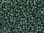 Miyuki 11/0 Metallic Matte Dark Sage Green Delica Seed Beads, 2.5-Inch Tube